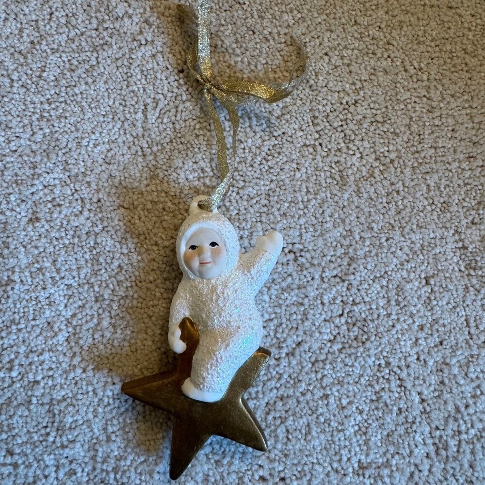 Vintage Snowbaby Star Ornament - C